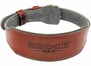 Gym Shock Pro Deri Ağırlık Kemeri Kahve XL