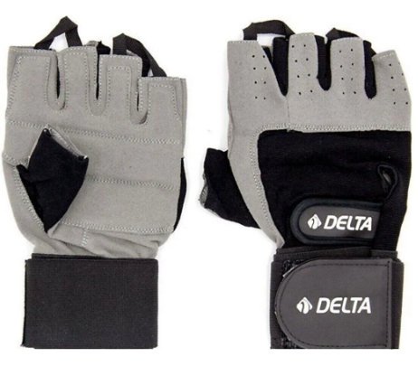 Delta FGE-915 Body & Fitness Eldiveni Siyah/Gri S