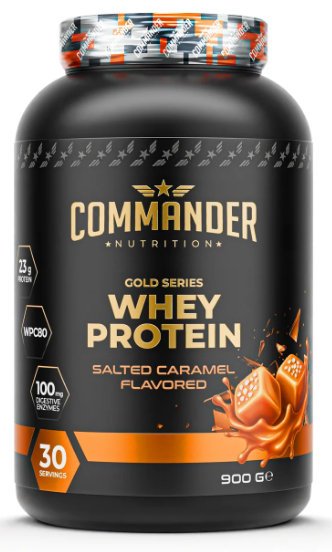 Commander Nutrition Whey Protein 900g  Salted Caramel AROMALI