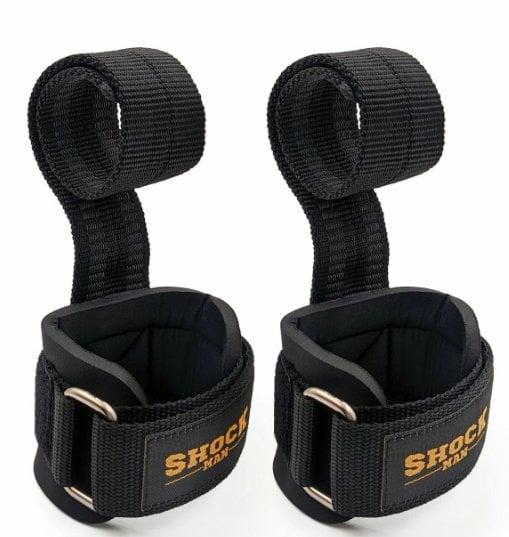 Shock Man Big Grip Pro Lifting Straps Siyah