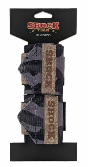 Shock Team Pro Wrist Wraps With Loops Kamuflaj Deri Etiket