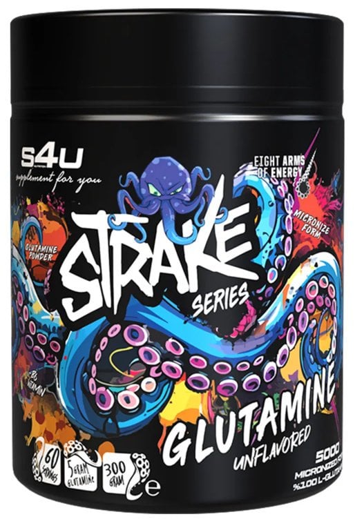 S4U Strake Glutamine 300g Saf Mikronize Aromasız Glutamin
