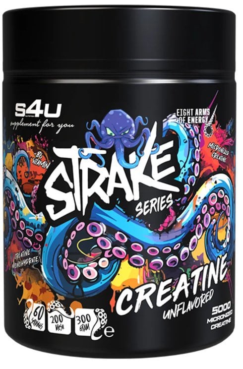 S4U Strike Series Creatine 300g - Aromasız Mikronize Kreatin