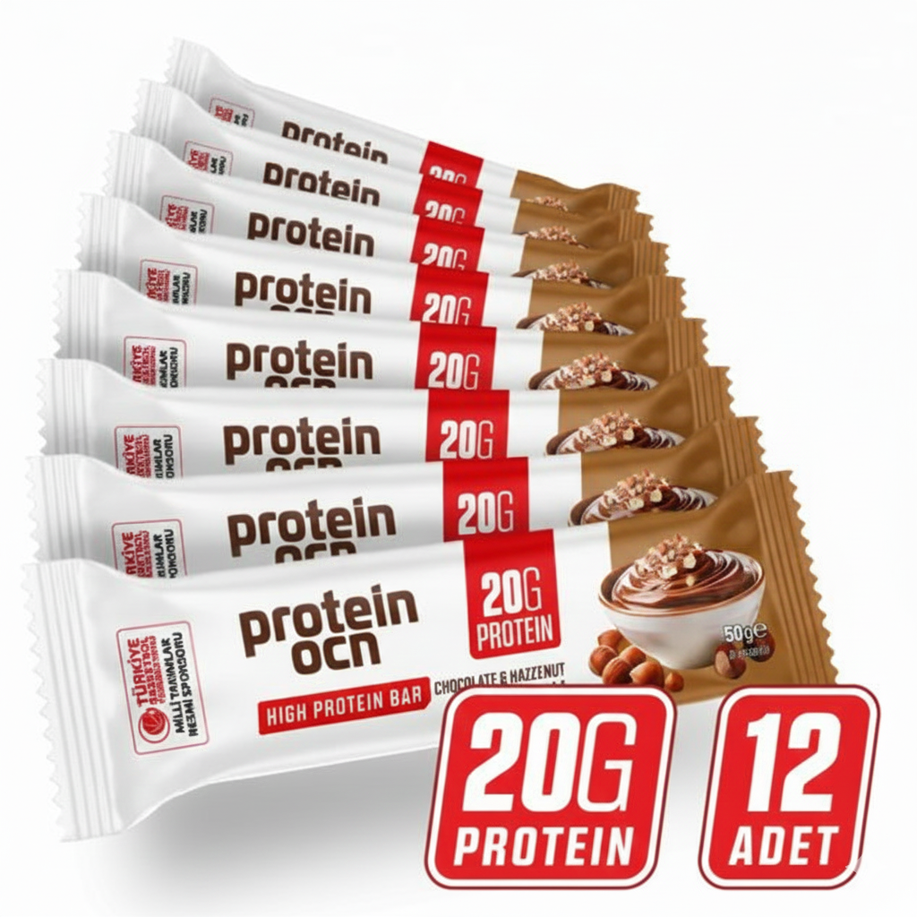 Protein Ocn PROTEİN BAR 12 Adet Chocolate & Hazelnut Aromalı