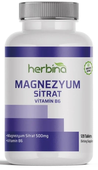 HERBİNA MAGNEZYUM SİTRAT 120 Tablet