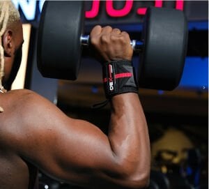 Dex Supports Lasting Energy Wrist Wraps Kırmızı Siyah 1 Çift