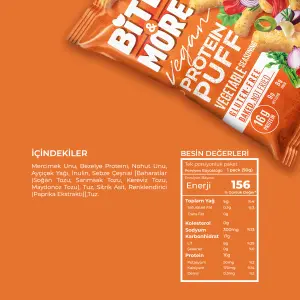 Bite & More Sebzeli Vegan Protein Puff (50g)