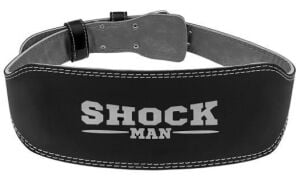Shock Man Ağırlık Kemeri Suni Deri Siyah L