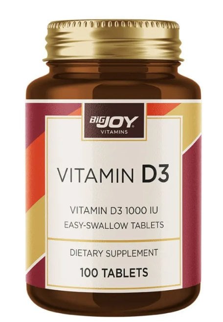 Bigjoy Vitamins Vitamin D3 1000 IU 100 Tablet