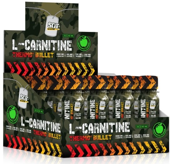 Sat NutritionL Carnitine Thermo3000mg60mlx20 Yeşil Elma Aromalı