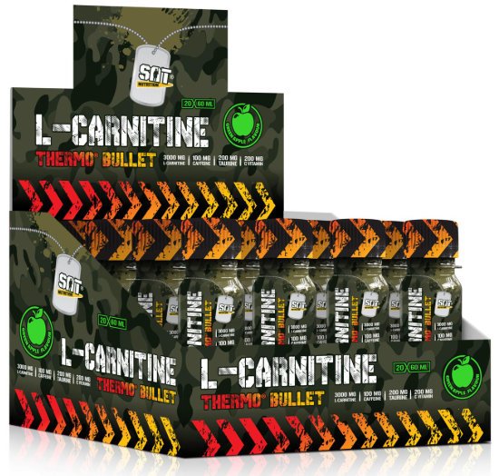 Sat NutritionL Carnitine Thermo3000mg60mlx20 Yeşil Elma Aromalı