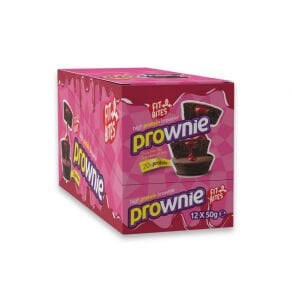 Fit Bites Prownie High Protein Brownie Cherry Cream 12 Adet x 50 gram