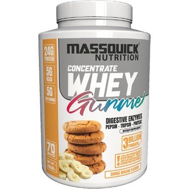 MassQuick GURME WHEY PROTEIN 2100 gr 70 Servis Kurabiye Muz Aromalı