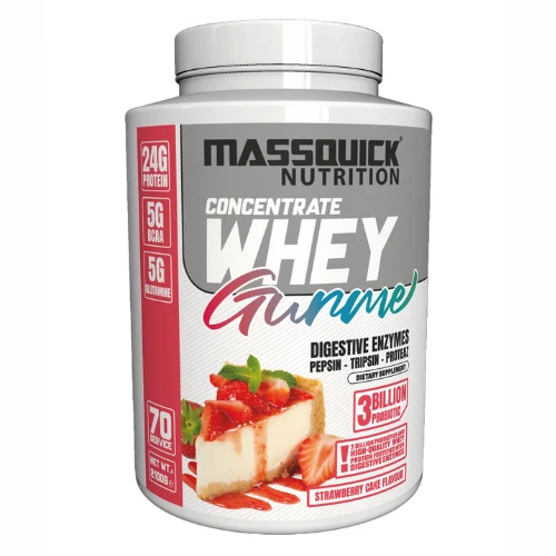 MassQuick GURME WHEY PROTEIN 2100 gr 70 Servis Çilekli Pasta Aromalı