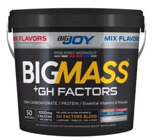 Bigjoy BIGMASS Gainer GH FACTORS MİX AROMALI 5kg(