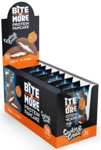 BİTE MORE Kurabiye Kremalı Kakaolu Protein Pankek (50g x12 Adet)