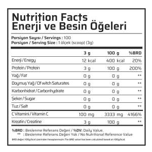 Muscle Food Creatine Monohydrate 300 G Aromasız