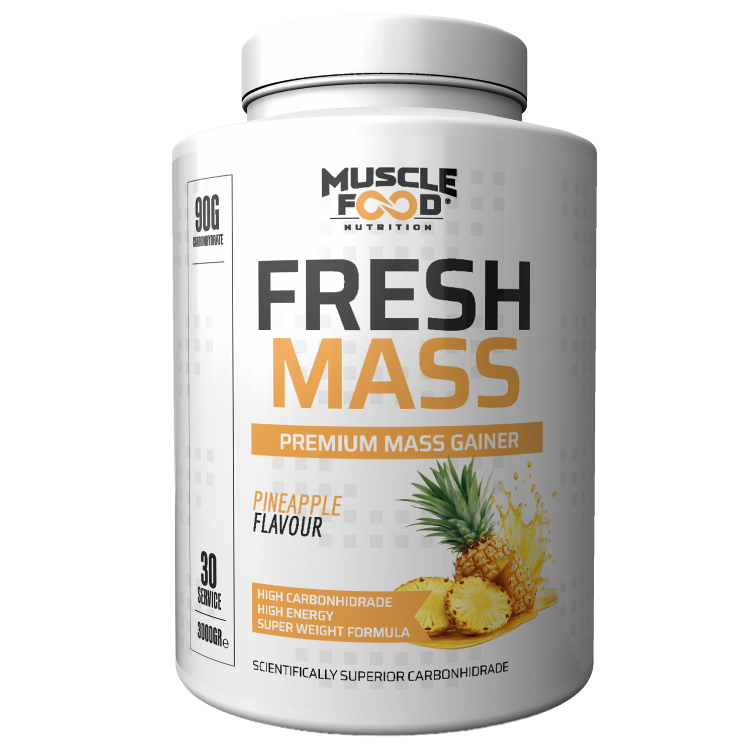 Muscle Food Fresh Mass 3000 G Ananas Aromalı