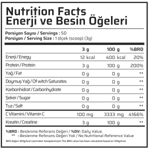 Muscle Food Creatine Monohydrate 150 G Aromasız