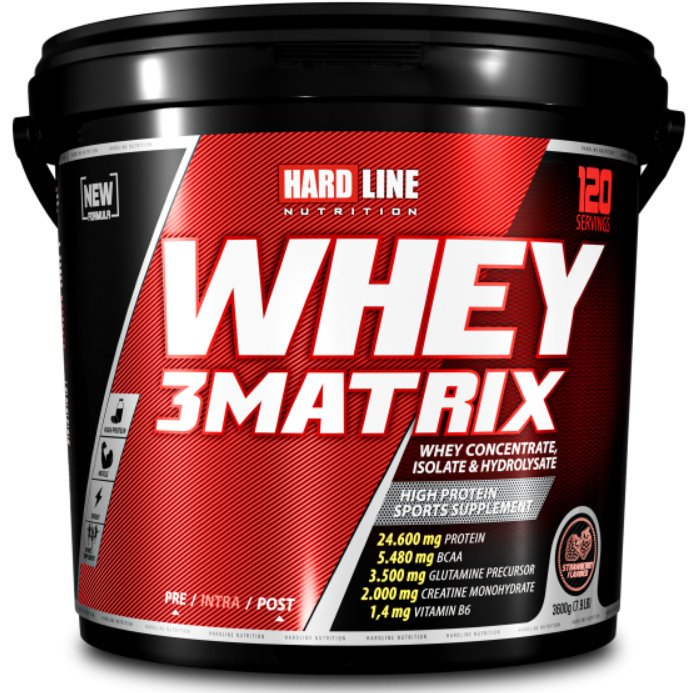 Hardline Whey 3Matrix 3600 Gr ÇİLEK AROMALI