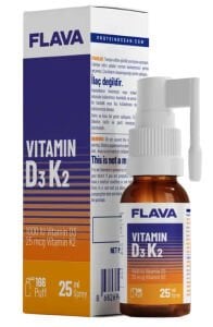 Flava VİTAMİN D3 K2 Sprey