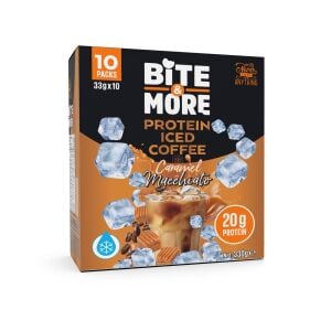 BİTE MORE Caramel Macchiato Protein Soğuk Kahve (33g x 10 Adet)