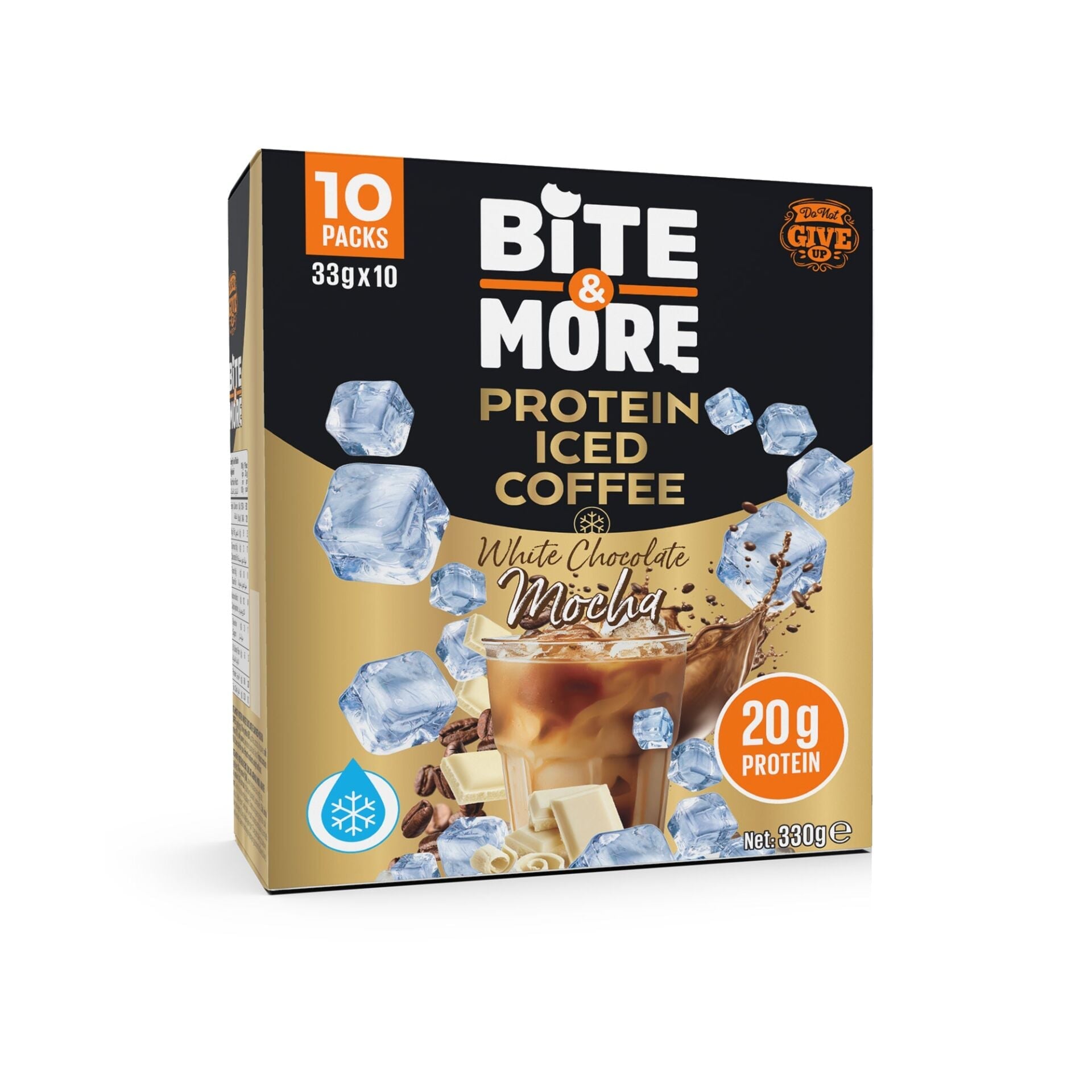 BİTE MORE White Chocolate Mocha Protein Soğuk Kahve (33g x10 Adet)