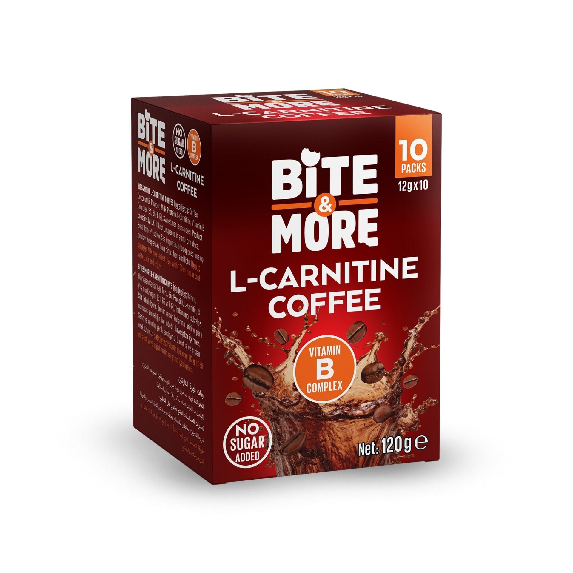 BİTE MORE L-Karnitin Kahve (12g x 10 Adet)