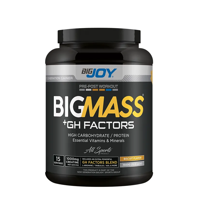 Bigjoy BIGMASS Gainer GH FACTORS 1500g Bisküvi Aromalı