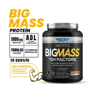 Bigjoy BIGMASS Gainer GH FACTORS 1500g Çikolata Aromalı