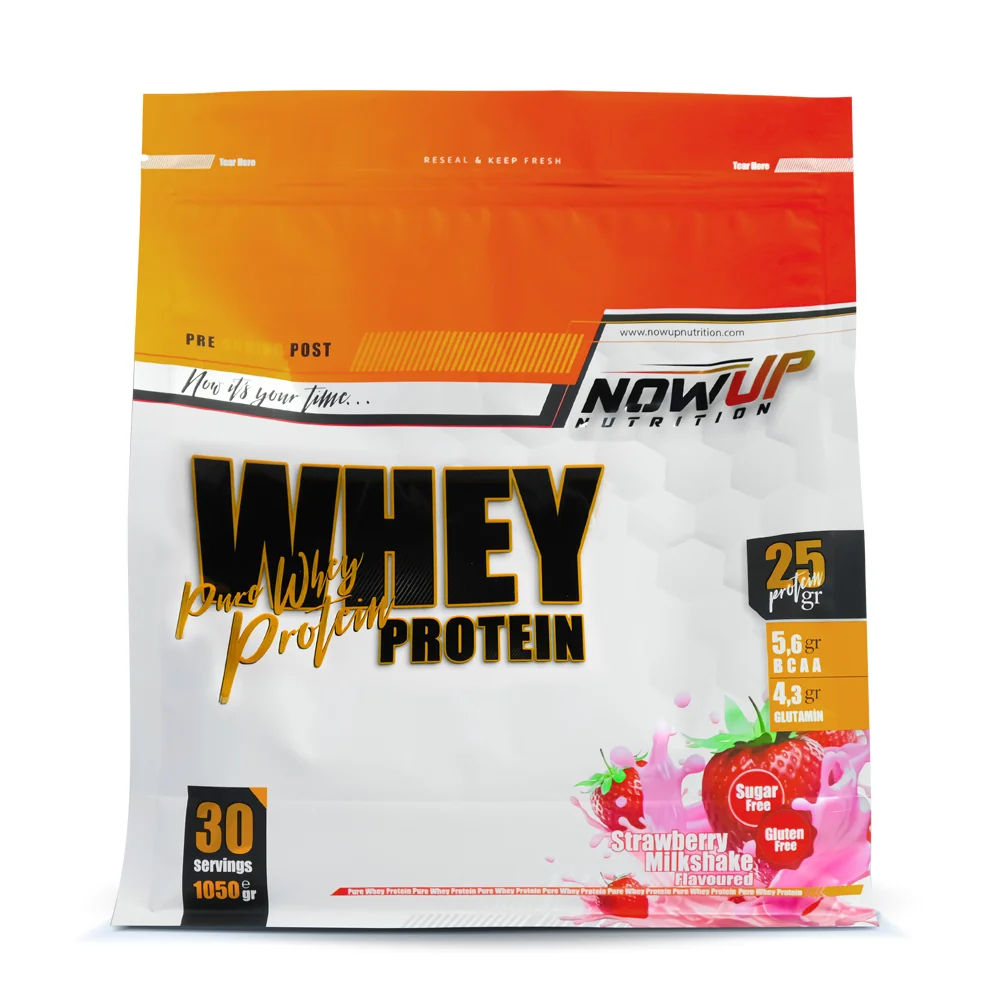 Nowup Nutrition %100 Whey Protein Tozu Çilek Aromalı 1050 Gr