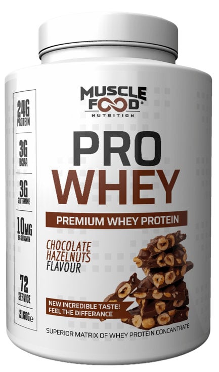 Muscle Food ProWhey 2160 G 72 Servis Çikolata Fındık Aromalı