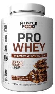 Muscle Food ProWhey 2160 G 72 Servis Çikolata Fındık Aromalı