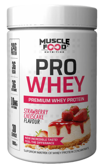Muscle Food ProWhey 900 G 30 Servis Çilekli Çizkek Aromalı