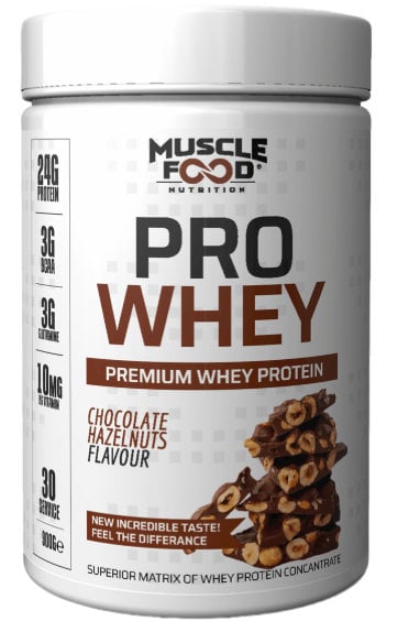 Muscle Food ProWhey 900 G 30 Servis Çikolata Fındık Aromalı