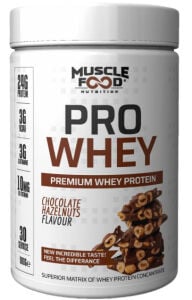 Muscle Food ProWhey 900 G 30 Servis Çikolata Fındık Aromalı