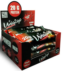 UNIQ2GO Bademli Power Maxi Proteinli Bar 65g x 12 Adet