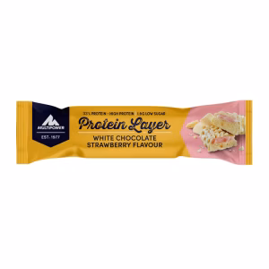 Multipower Protein Layer Bar 50gr x1 Adet Beyaz Çikolata Ahududu Aromalı