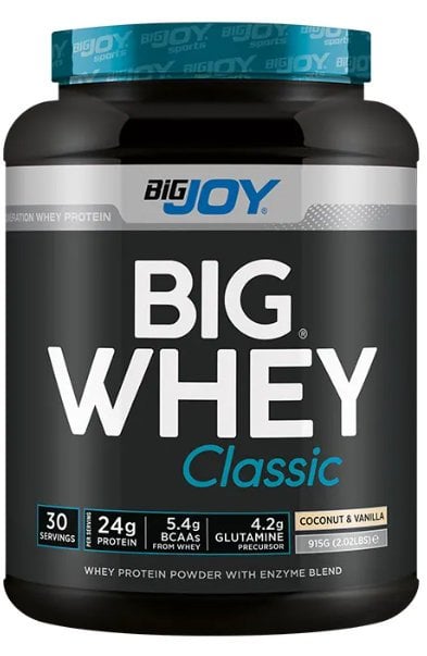 Bigjoy Sports BIGWHEY Whey Protein Classic Hindistan Cevizi & Vanilya 915g 30 Servis