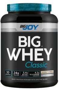 Bigjoy Sports BIGWHEY Whey Protein Classic Hindistan Cevizi & Vanilya 915g 30 Servis