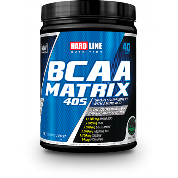 Hardline BCAA Matrix 40S 600 Gr YEŞİL ELMA AROMALI