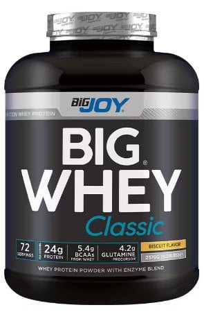 Bigjoy Sports BIGWHEY Whey Protein Classic  2376g 72 Servis Bisküvi Aromalı