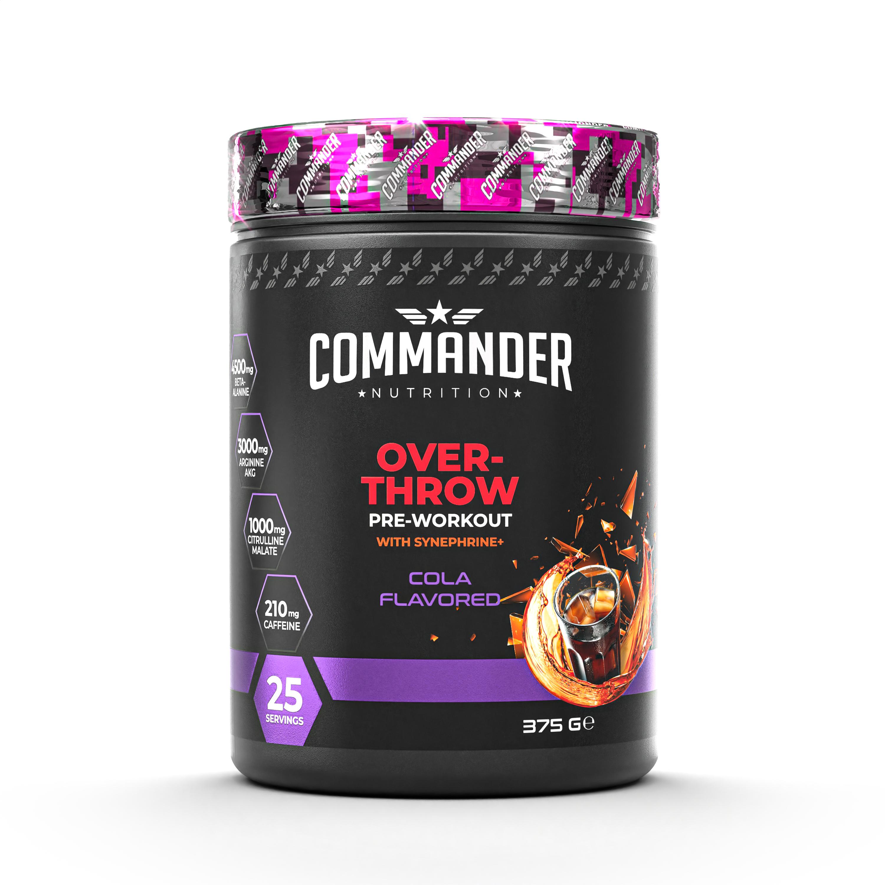 Commander Nutrition Overthrow Pre-Workout 375g (25 Servis)