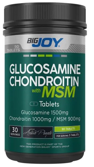 Bigjoy Sports Glucosamine Chondroitine with MSM 90 Tablet