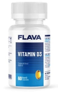 Flava Vitamine D3 60 Kapsül