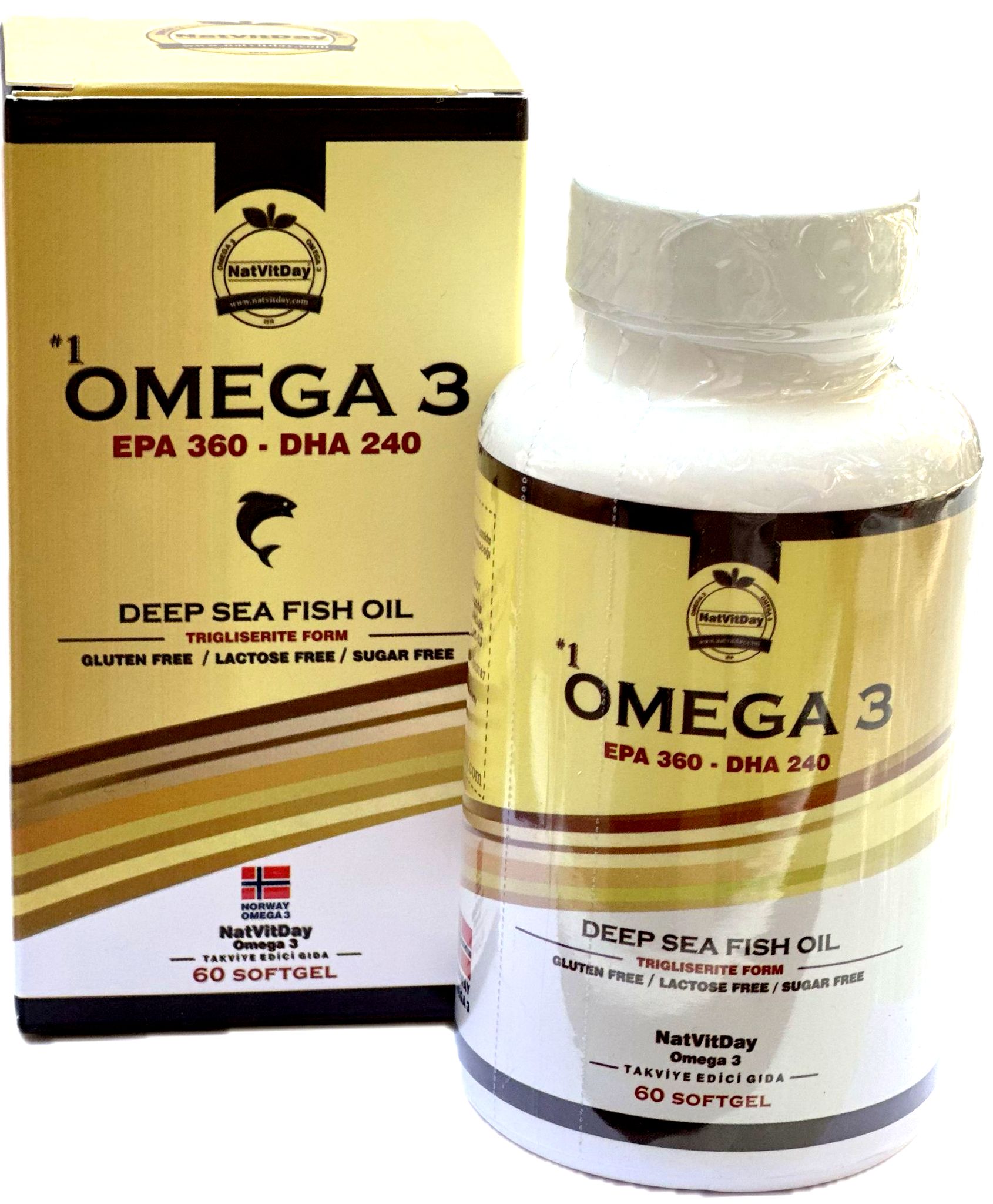 NatVitDay Omega 3 - 60 Softgels
