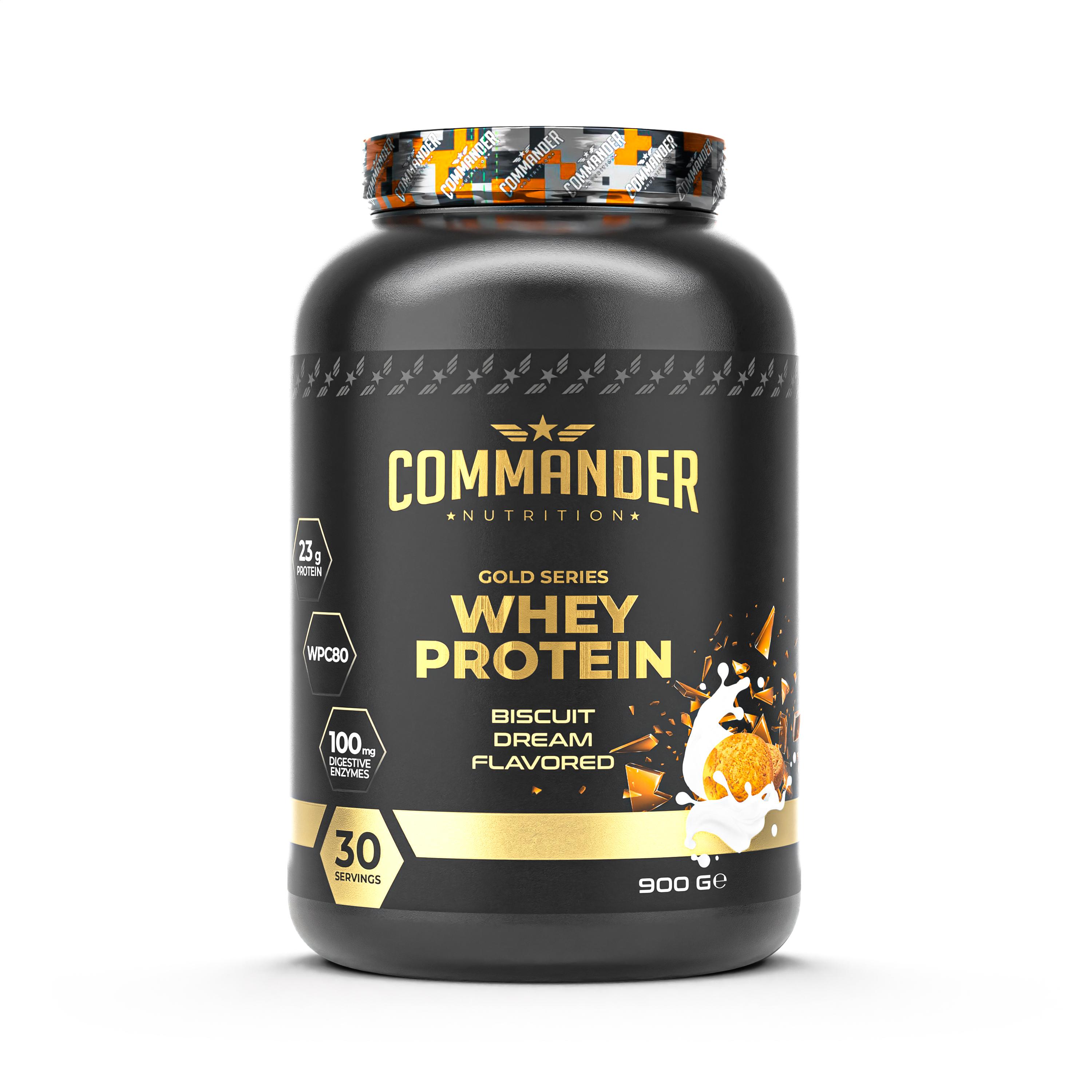 Commander Nutrition Whey Protein 900g Bisküvi AROMALI