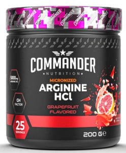 Commander Nutrition Arginine HCl 200g (25 Servis)