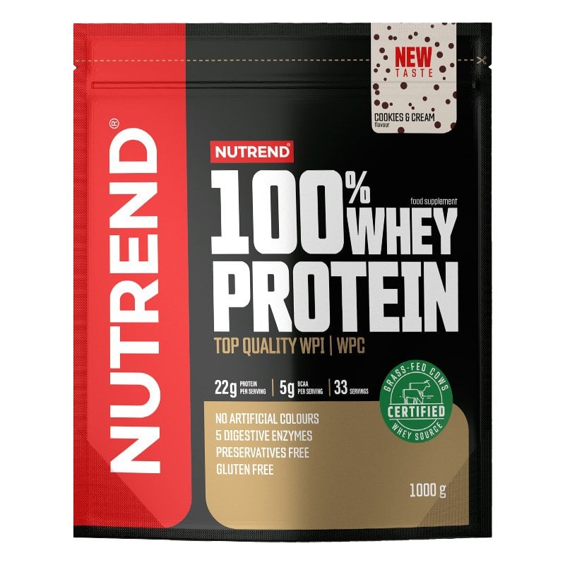 Nutrend %100 Whey Protein 1000 Gr Cookies Cream Aromalı